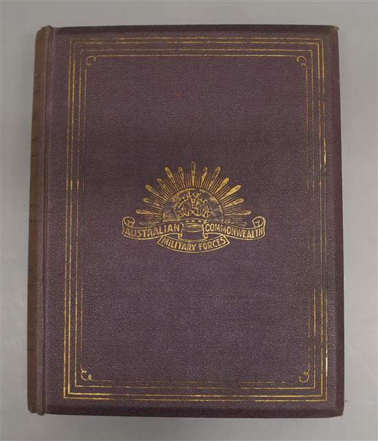 World War I - Australia: The All-Australia Memorial, A Historical Record of National Effort, qto, original cloth,